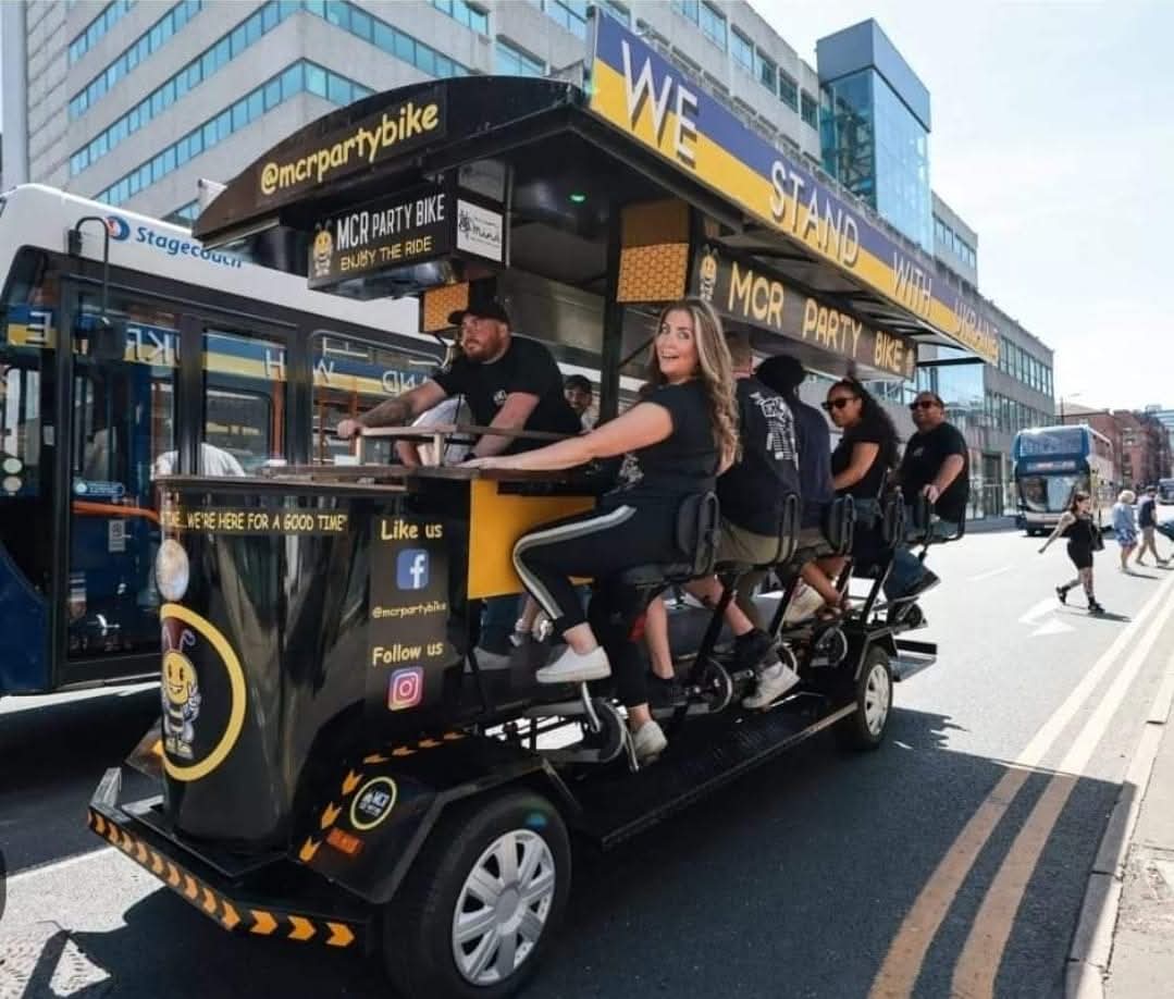 PedalCity party bike in Manchester