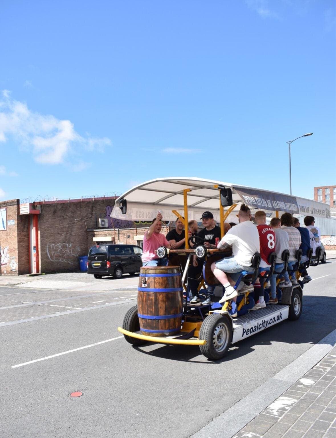 PedalCity party bike in Liverpool